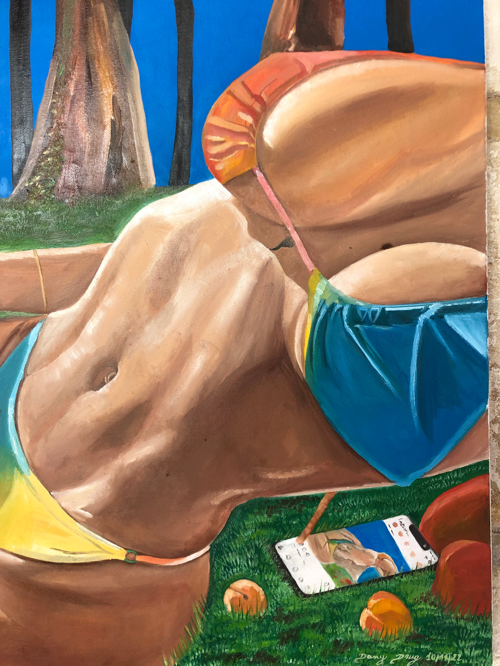 Sensualité | Peinture originale à l'huile sur toile | Daniel Ducarmel