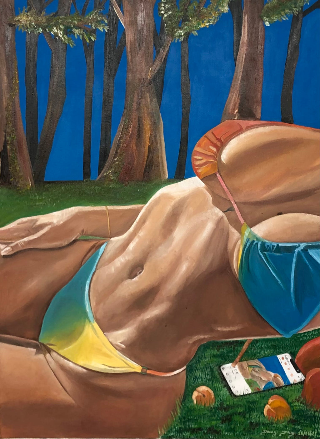 Sensualité | Peinture originale à l'huile sur toile | Daniel Ducarmel