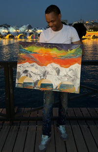Pont Neuf — Peinture originale à l'huile sur toile par Daniel Ducarmel | Série Hors Cadres