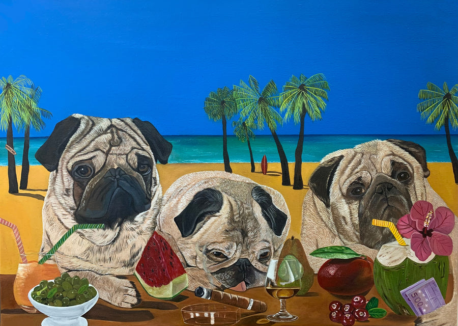 Œuvre décorative, 50 × 70 cm