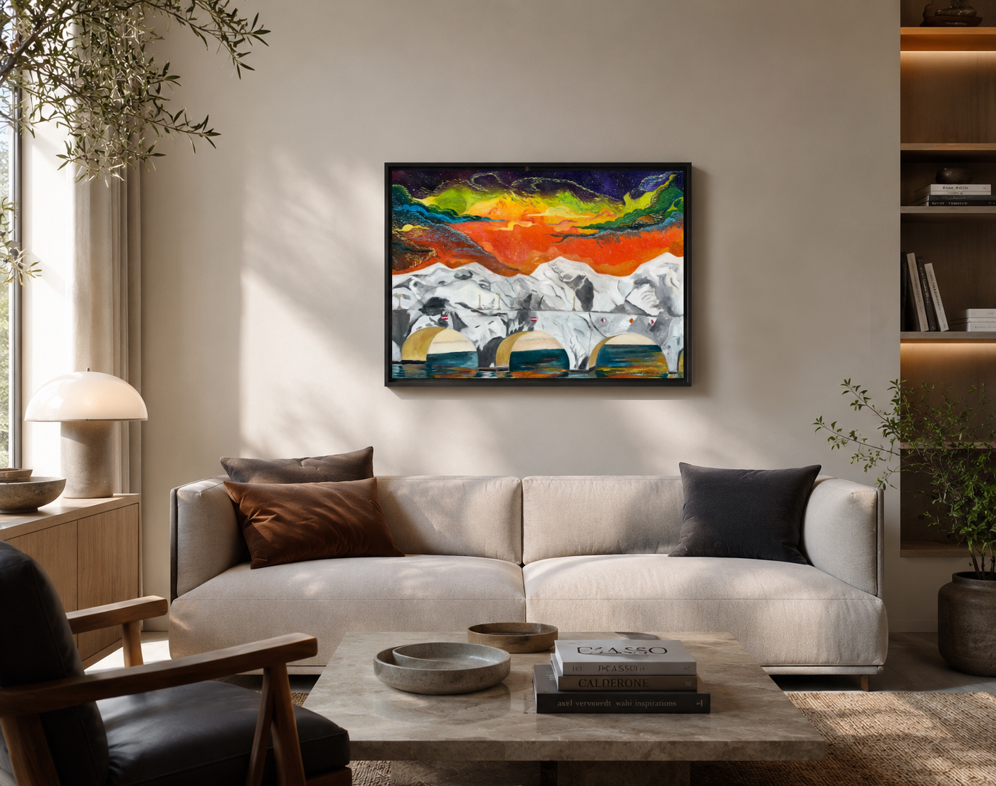 Pont Neuf — Peinture originale à l'huile sur toile par Daniel Ducarmel | Série Hors Cadres